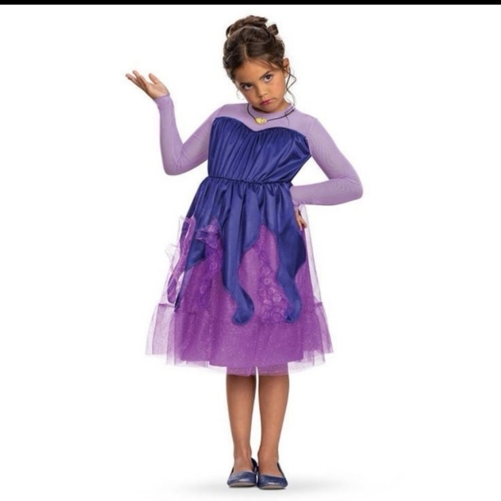 Ursula The Little Mermaid Disney Villains Girls Halloween Costume Size Med 7-8